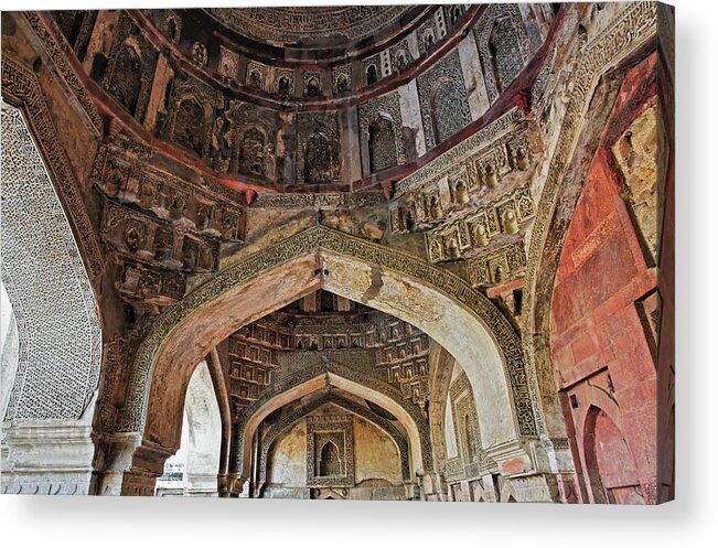 1444 Acrylic Print featuring the photograph Architectural Details, Tomb Of Mohammed by Adam Jones