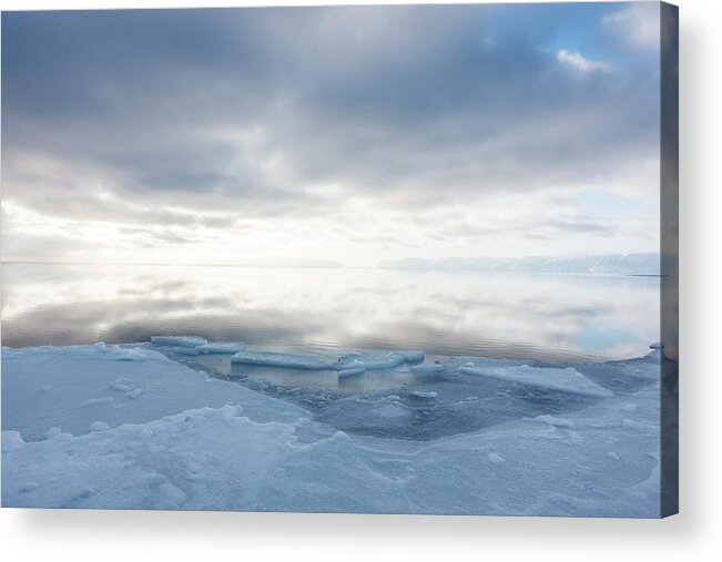 Landscape Acrylic Print featuring the photograph Arctic Sea Ice Formation by Louise Murray