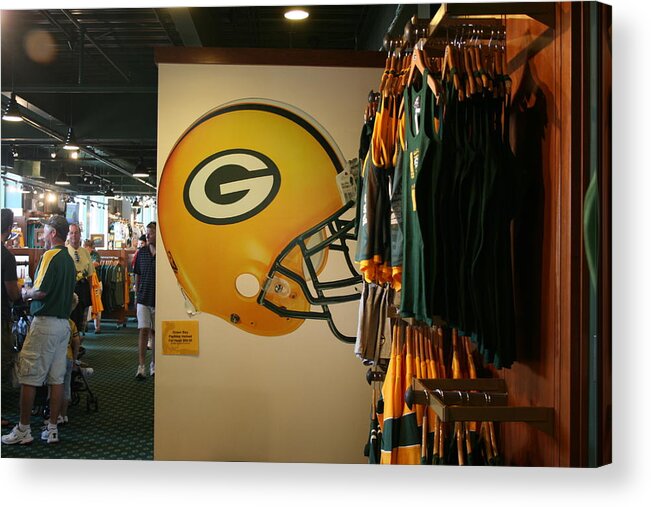 Wisconsin Acrylic Print featuring the photograph Are You Ready For Some Football ? by Kay Novy