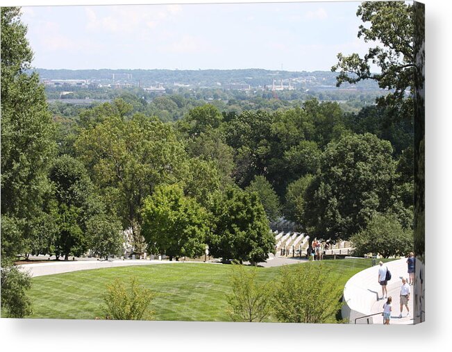 Arlington Acrylic Print featuring the photograph Arlington National Cemetery - 121234 by DC Photographer