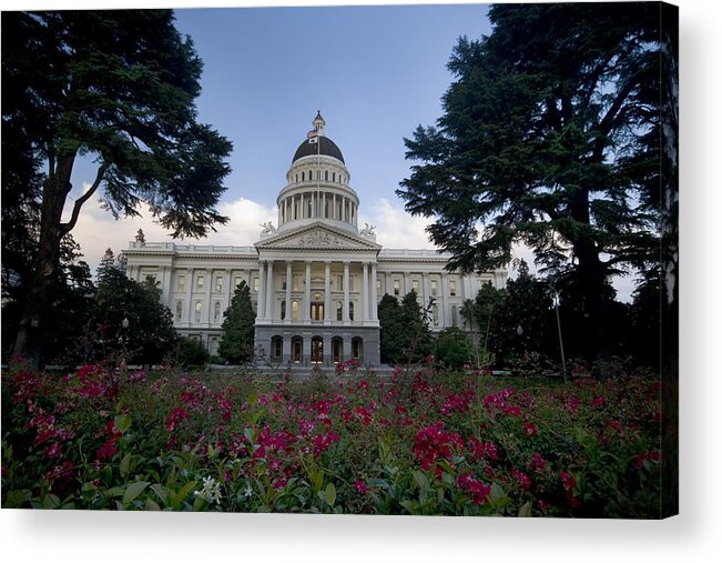 California Acrylic Print featuring the photograph Arnold's Office by Robert Camp