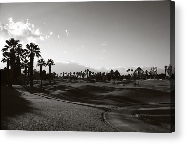 Palm Desert Acrylic Print featuring the photograph As Shadows Spread Across the Land by Laurie Search