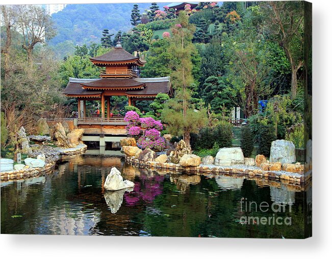 Forest Acrylic Print featuring the photograph Asian garden by Amanda Mohler