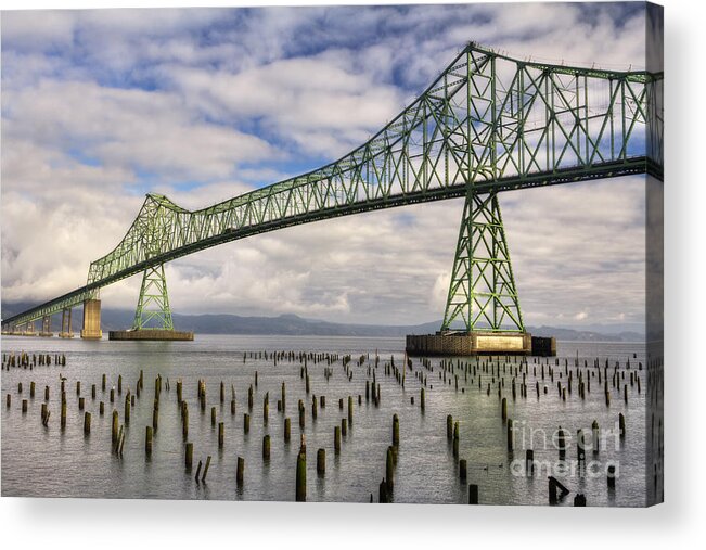 Bridge Acrylic Print featuring the photograph Astoria Bridge by Mark Kiver