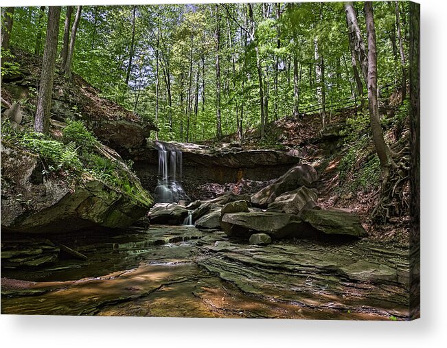 Blue Hen Falls Acrylic Print featuring the photograph At Blue Hen Falls by Dale Kincaid