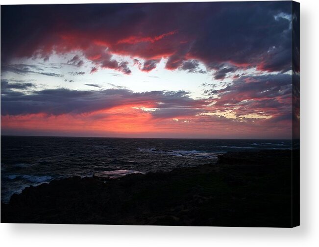 Sunset Acrylic Print featuring the photograph Australia Sunset by Henry Kowalski
