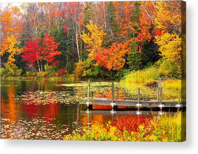 Vt Acrylic Print featuring the photograph Autumn in VT by Meghan OHare