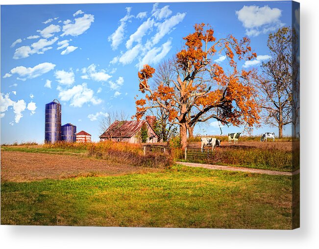 Autumn Acrylic Print featuring the photograph Autumn Kentucky Farm by Mary Timman