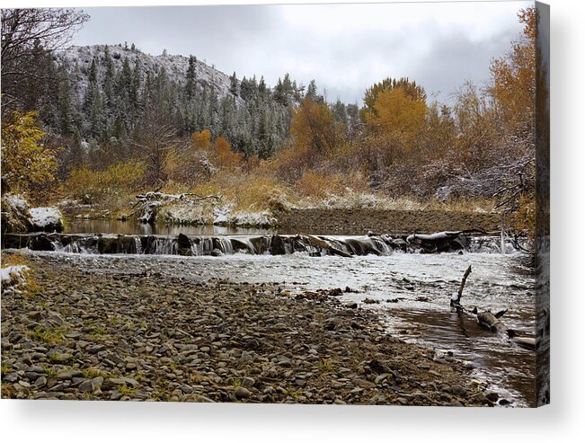 Landscapes Acrylic Print featuring the photograph Autumn Landscape by Dana Moyer