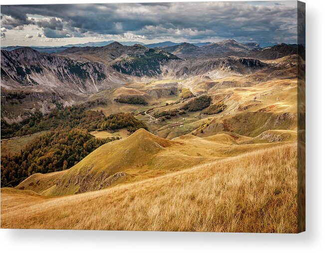 Scenics Acrylic Print featuring the photograph Autumn Landscape In The Mountain by Vpopovic