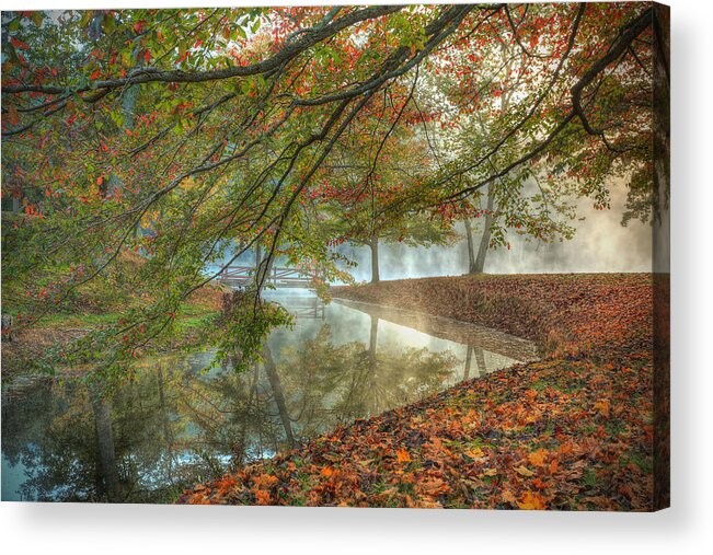 Autumn Acrylic Print featuring the photograph Autumn Mist by Jaki Miller