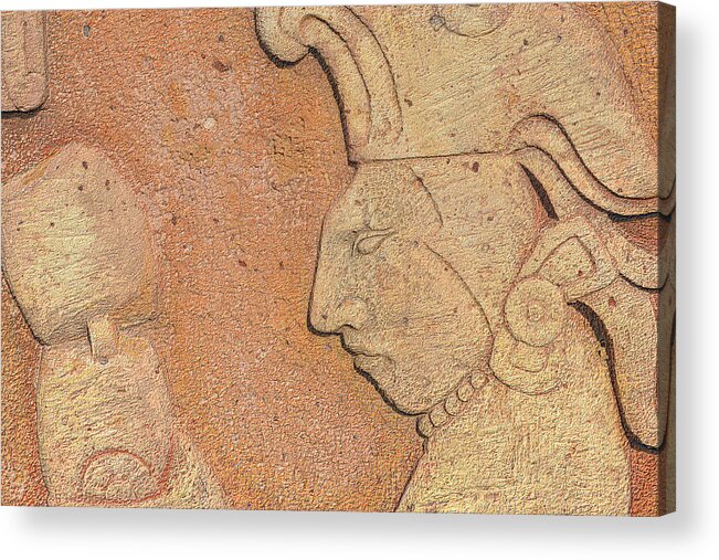 Aztec Acrylic Print featuring the photograph Aztec Warrior by Nadalyn Larsen
