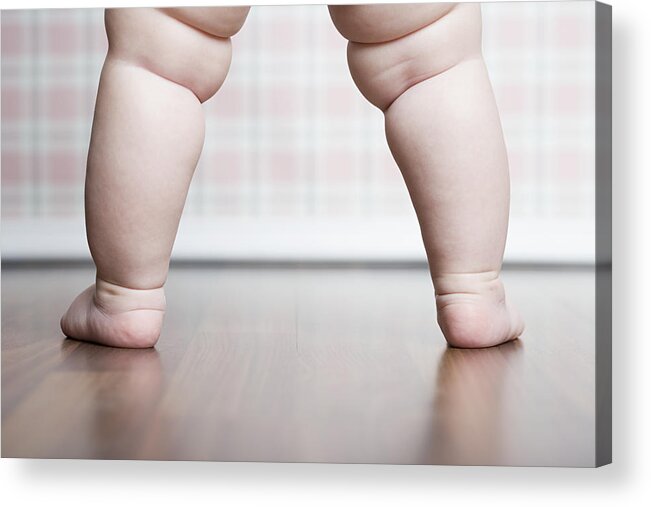 Child Acrylic Print featuring the photograph Babys legs by Image Source