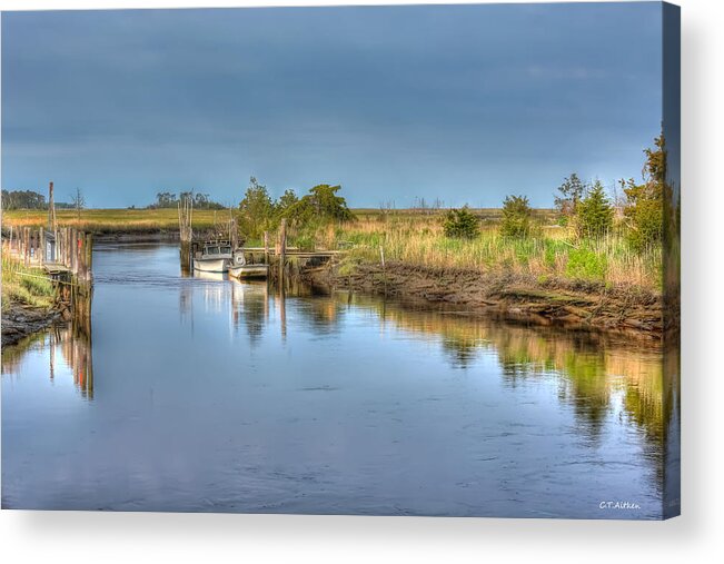 Seascape Acrylic Print featuring the photograph Backwaters by Charles Aitken