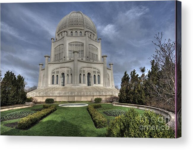 Wilmette Acrylic Print featuring the photograph Baha'i'' Place by David Bearden