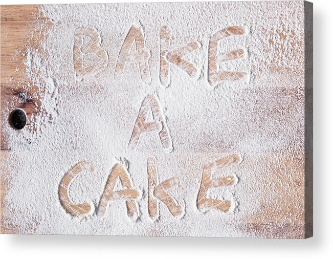 Background Acrylic Print featuring the photograph Bake a cake by Tom Gowanlock