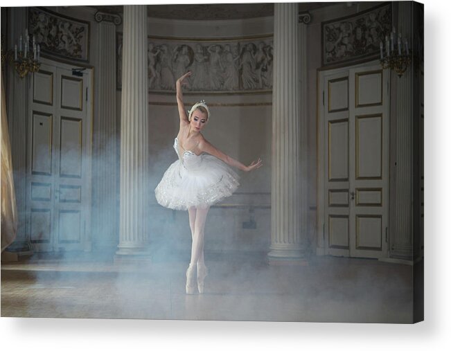 Portrait Acrylic Print featuring the photograph Ballerina by Michal Greenboim