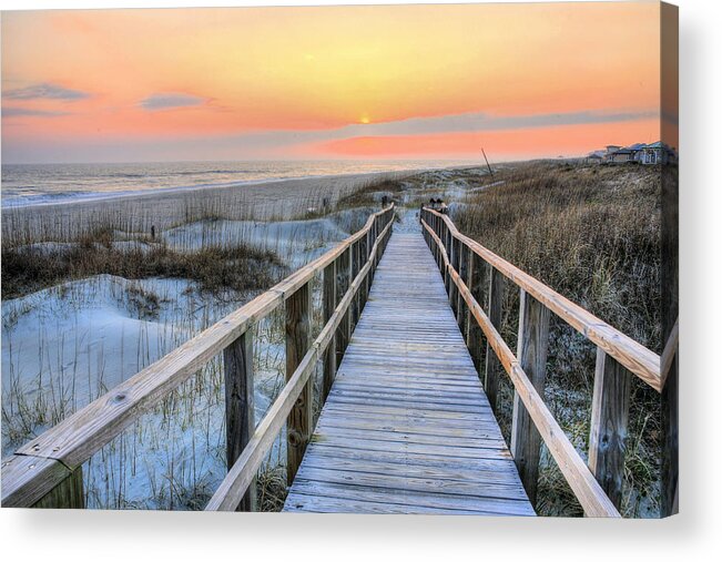 Oak Island Acrylic Print featuring the photograph Barefoot by JC Findley
