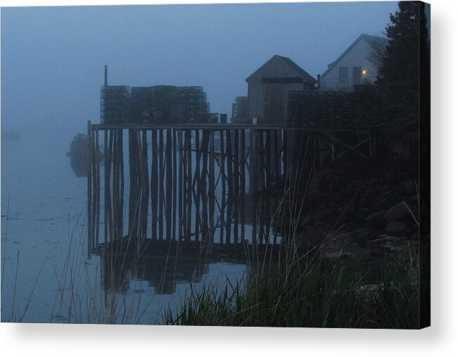  Acrylic Print featuring the photograph Bass Harbor Fog1 by Steve Breslow