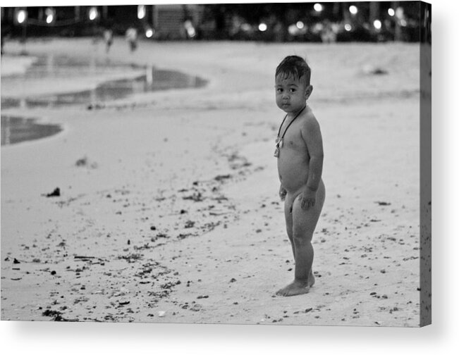 Documentary Acrylic Print featuring the photograph Beach Baby by Rick Saint