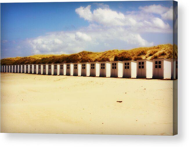 Tranquility Acrylic Print featuring the photograph Beach Houses by Simon Sier