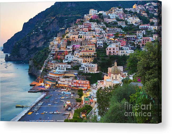 Amalfi Acrylic Print featuring the photograph Beauty of the Amalfi Coast by Leslie Leda