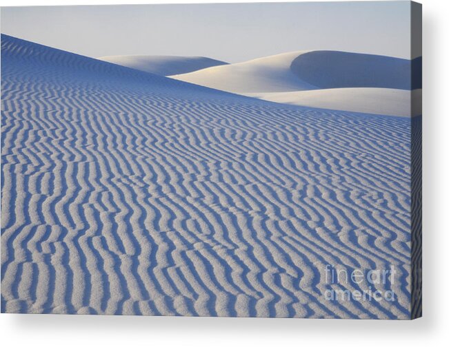 Alamogordo Acrylic Print featuring the photograph Patterns White Sands New Mexico by Bob Christopher
