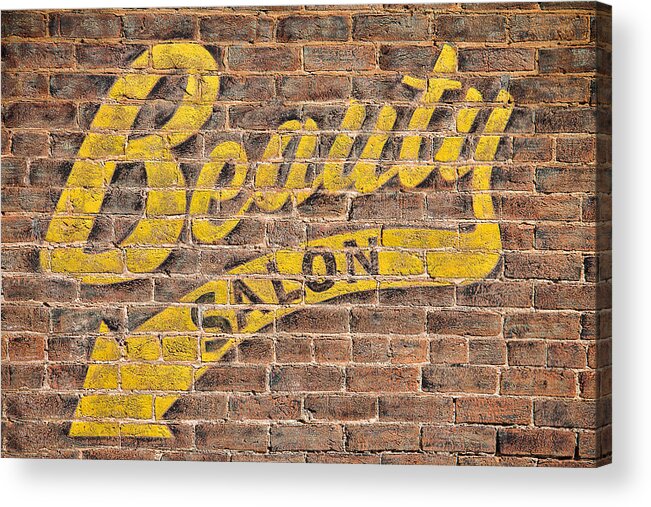 Steven Bateson Acrylic Print featuring the photograph Beauty Salon Sign Vintage by Steven Bateson