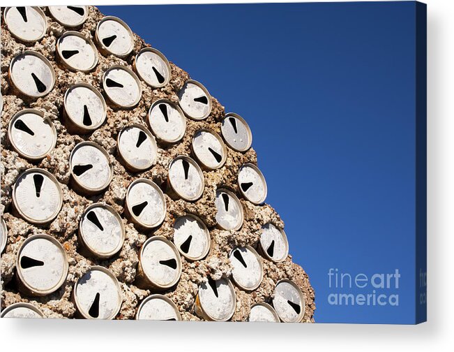 Lightning Ridge Acrylic Print featuring the photograph Beer Cans by THP Creative