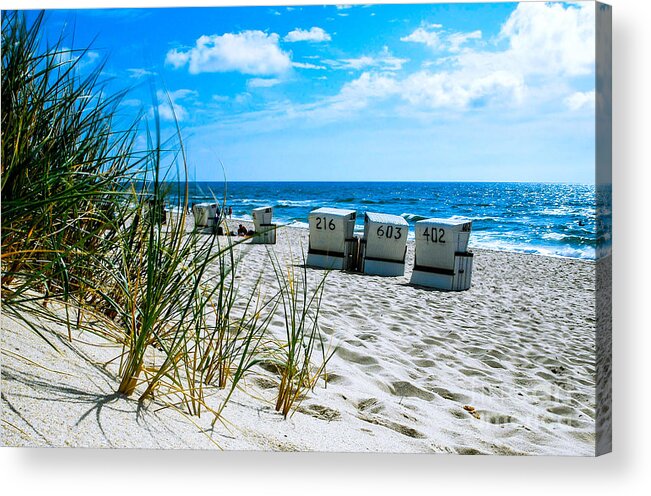 Beach Acrylic Print featuring the photograph Behind The Dunes -light by Hannes Cmarits