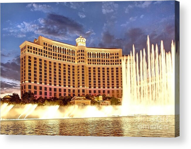 Kate Mckenna Acrylic Print featuring the photograph Bellagio Las Vegas by Kate McKenna