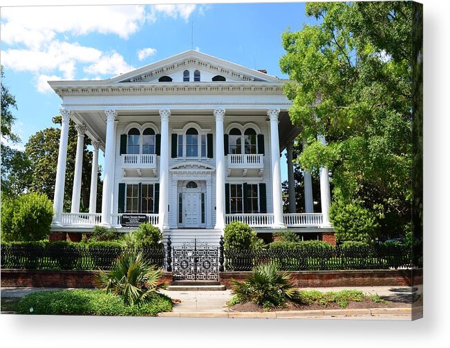 Black Acrylic Print featuring the photograph Bellamy Mansion by Bob Sample
