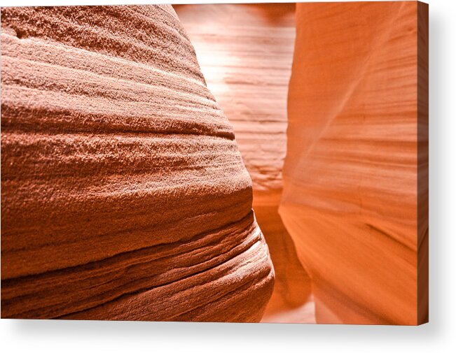 Antelope Canyon Acrylic Print featuring the photograph Belly Bands by Don Mennig