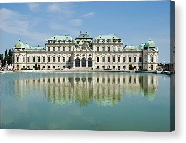 Vienna Acrylic Print featuring the photograph Belvedere Palace by Jeremy Voisey