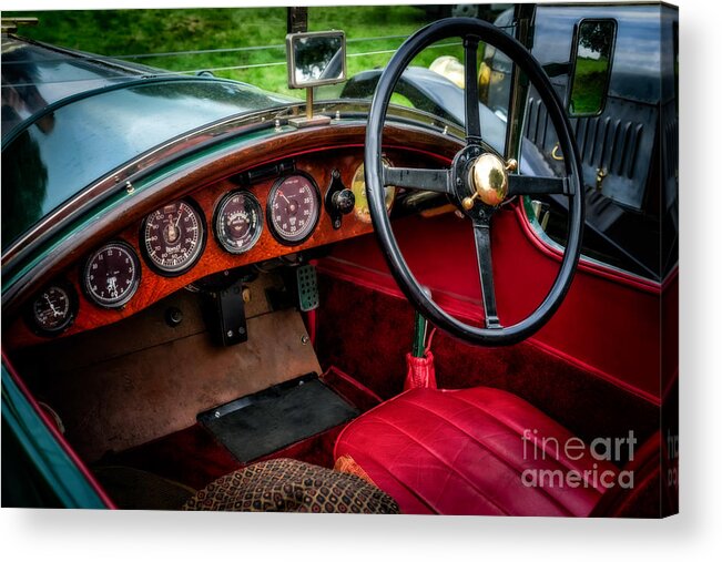 British Acrylic Print featuring the photograph Bentley 3 Litre by Adrian Evans