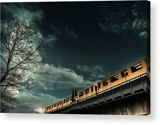 Berlin Acrylic Print featuring the photograph Berlin Subway by Eytan Moller Photography