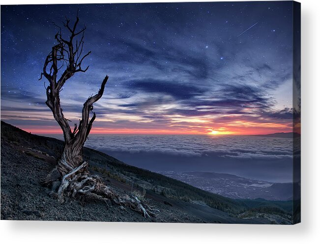 Landscape Acrylic Print featuring the photograph Beyond The Sky by Andrea Auf Dem