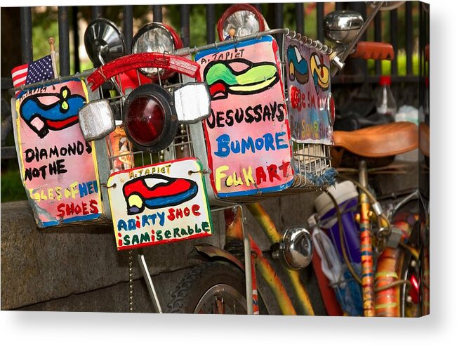 Bicycle Art Photo Acrylic Print featuring the photograph Bicycle Art by Bob Pardue