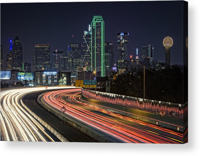 Dallas Acrylic Print featuring the photograph Big D by Rick Berk