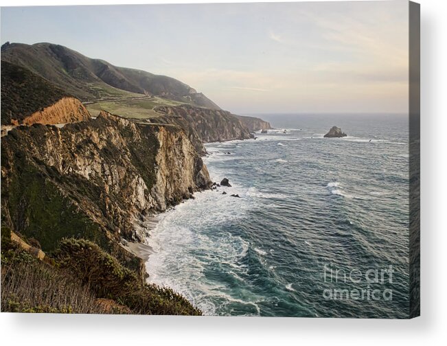 Pacific Coast Highway Acrylic Print featuring the photograph Big Sur by Heather Applegate