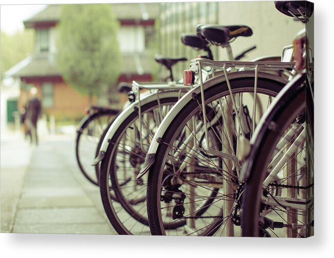 West Yorkshire Acrylic Print featuring the photograph Bikes by Jenna Woodward Photography