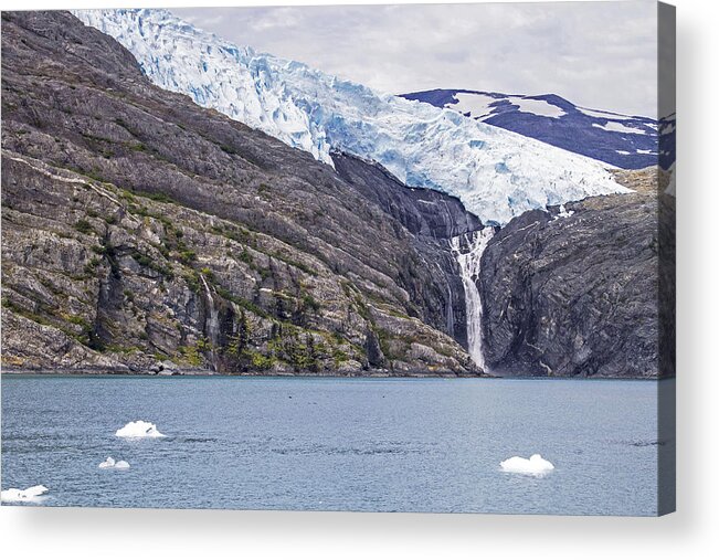 Glacier Acrylic Print featuring the photograph Blackstone Glacier by Saya Studios