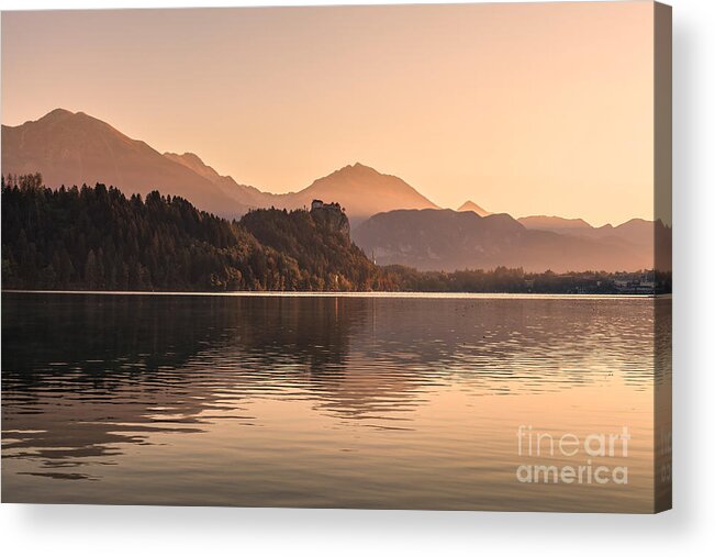Lake Bled Acrylic Print featuring the photograph Bled 07 by Tom Uhlenberg