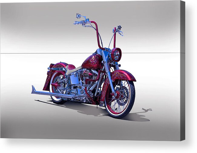 Art Acrylic Print featuring the photograph Bling Bling Studio Bike by Dave Koontz