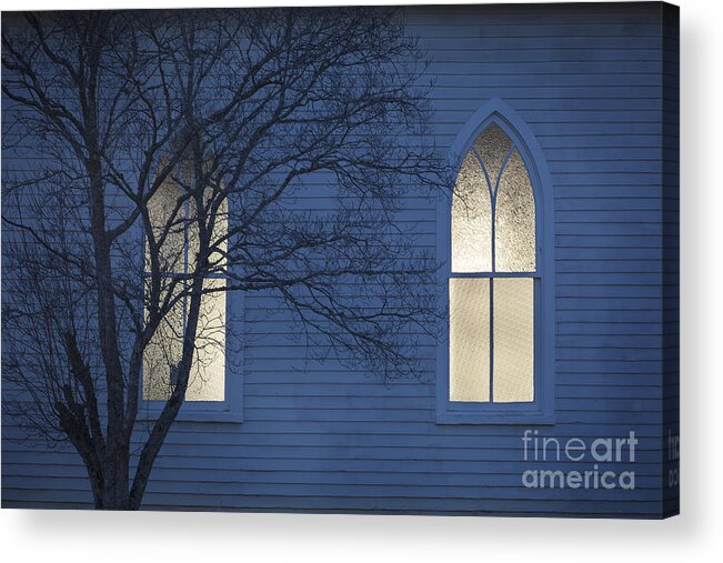 Church Acrylic Print featuring the photograph Blue Mulberry by T Lowry Wilson