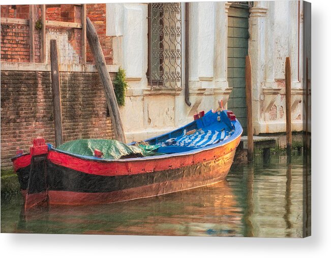 Europe Acrylic Print featuring the photograph Boat at Rest by Joan Herwig