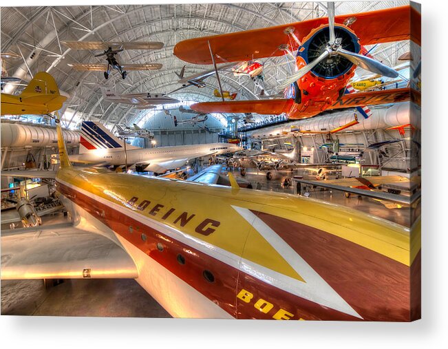 Boeing Aviation Acrylic Print featuring the photograph Boeing Aviation Hanger by Tim Stanley