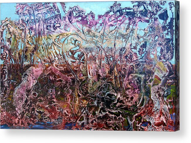 Decalcomania Acrylic Print featuring the painting Bogomils Vegetable Garden by Otto Rapp