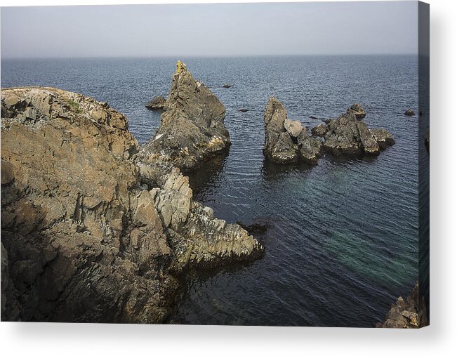 Newfoundland Acrylic Print featuring the photograph Bonavista Rocks by Stoney Stone