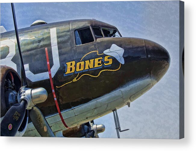 C-47 Acrylic Print featuring the photograph Bones by Steven Richardson